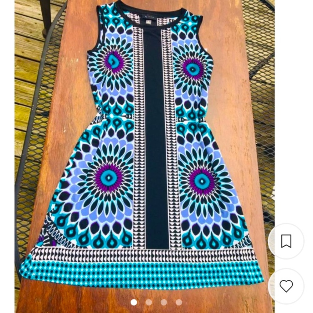 Groovy Hippie Boho Gogo Sunflower Mini Dress